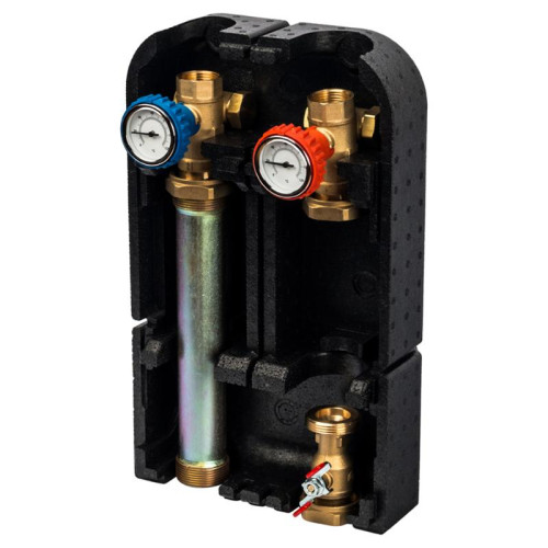 Насосная группа с прямым контуром 1" без насоса в теплоизоляции Stout