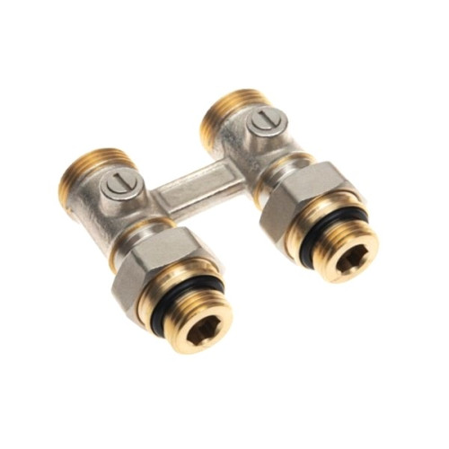 Клапан запорный для нижнего присоединения к радиатору, резьба 3/4, прямой, Ридан 003L0391R