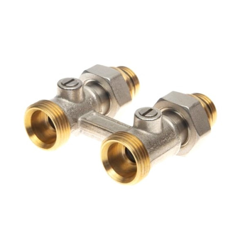 Клапан запорный для нижнего присоединения к радиатору, резьба 3/4, прямой, Ридан 003L0391R