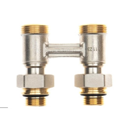 Клапан запорный для нижнего присоединения к радиатору, резьба 3/4, прямой, Ридан 003L0391R