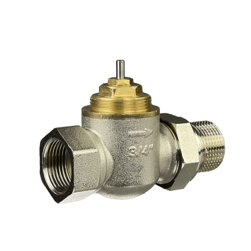 Комплект для однотрубной системы отопления: клапан TR-G Ду15 прямой и терморегулятор TR 84, Ридан 013G2184R