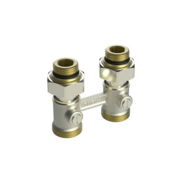 Комплект для радиаторов с нижним подключением: клапан LV-KB Ду20 + термоэлемент TR 84, резьба Ду 3/4, прямой, Ридан 013G7223R