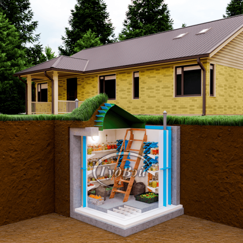 Пластиковый погреб ГудВэй Оптиум+ 6*2м