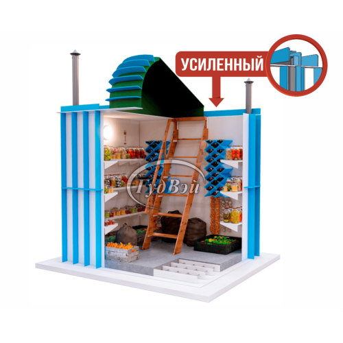 Пластиковый погреб ГудВэй Оптиум+ 6*2м