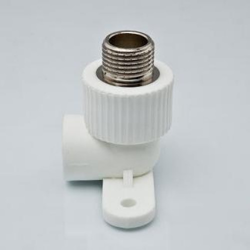 Угольник комбинированный с креплением (нар.р.) Tebo D20 x 1/2"