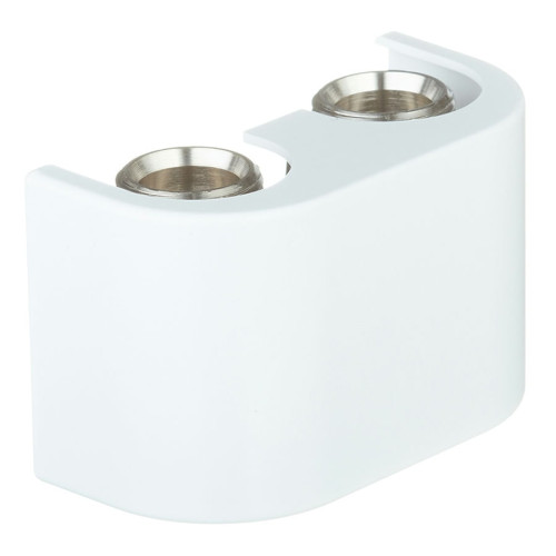 Панель декоративная для прямых узлов нижнего подключения белая F10093