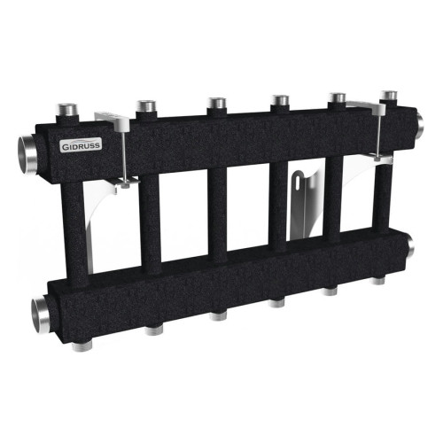 Коллектор модульный Gidruss MK-250-6DU до 250 кВт 2" 6 контуров