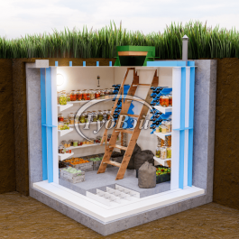 Пластиковый погреб ГудВэй Классик 5*2м