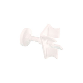 Упор Arbonia H121 RAL9016 (белый) нижний, регулируемый L=25-60 - крепежи для трубчатых радиаторов