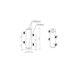 Гидроразделитель из нержавейки ПроксиТерм GS 20 40 кВт