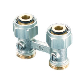 Присоединительный узел MULTIFLEX F ZB 1/2"Х3/4" прямой Хром арт.1015883