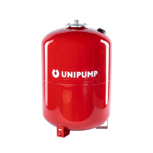 Расширительный бак вертикальный РВ 50 литров (БЭЗ) UNIPUMP, с креплением, фланец нержавейка