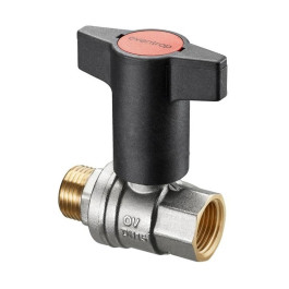 Кран шаровый Oventrop Optibal 3/4" НР/BР c высокой Т-ручкой (арт.1077306)