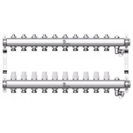 Коллектор с регулирующими вентилями Wester W903 1"x3/4" 10 контуров