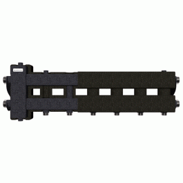 Коллектор Gidruss BM-80-4D EPP до 80 кВт 1 1/4"-1" 4 контура EPP термоизоляция