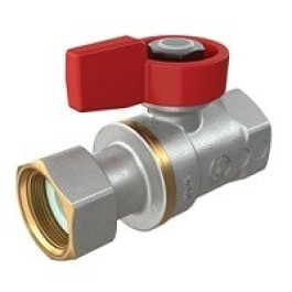 Кран 1/2"F x 1/2" с накидной гайкой рукоятка флажок Giacomini R251PX012