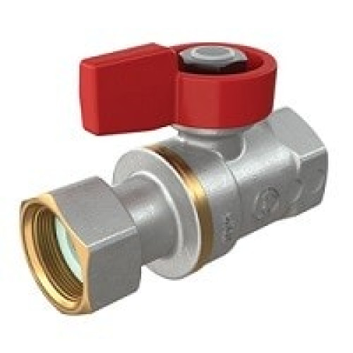 Кран 3/4"F x 3/4" с накидной гайкой рукоятка флажок Giacomini R251PX014