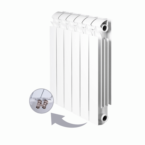 Алюминиевый радиатор Global Vox R-500 8 секций нижнее подключение