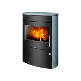 Печь-камин ABX Arizona чёрная сталь тальк