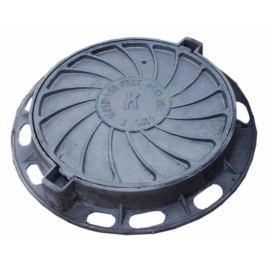 Люк чугун канализационный (К)Т Тяжелый С250 Т(С250)-1-60 ГОСТ 3634-2019 Н=100мм