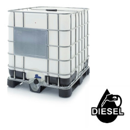 Еврокуб 1000 л под солярку, дизельное топливо мытый (поддон металл/пластик/дерево) б/у