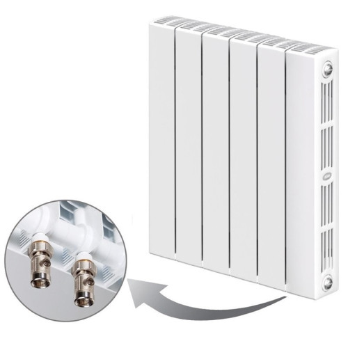 Биметаллический радиатор Rifar SUPReMO VENTIL 350 6 секций (нижнее правое подключение)