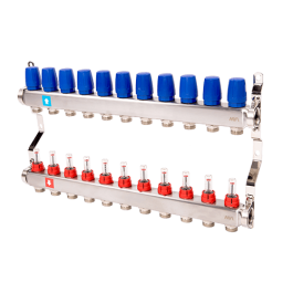 Коллектор с расходомерами MVI 1"х3/4"ЕК 11 выходов