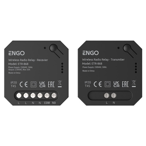 Беспроводное реле радиоуправляемое ENGO 868 МГц 220В