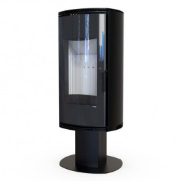 Печь-камин Defro Home Orbis TOP 9 кВт чёрная сталь