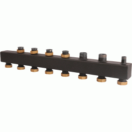 Коллектор Rommer стальной 1 1/2" 6 контуров