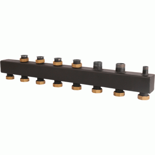 Коллектор Rommer стальной 1 1/2" 6 контуров