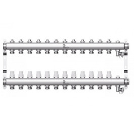 Коллектор с регулирующими вентилями Wester W903 1"x3/4" 12 контуров