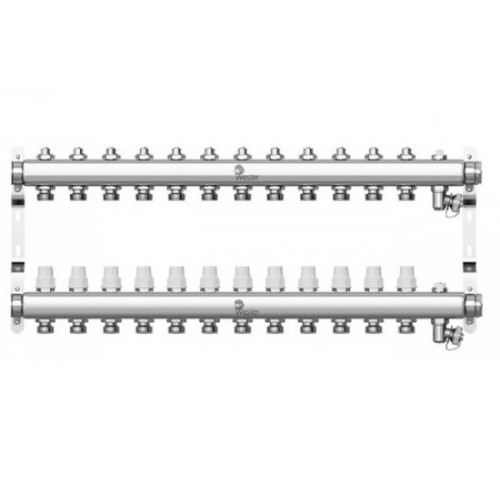 Коллектор с регулирующими вентилями Wester W903 1"x3/4" 12 контуров