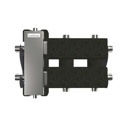 Коллектор нержавеющий Gidruss BMSS-60-3DU EPP до 60 кВт 1" 3 контура EPP термоизоляция