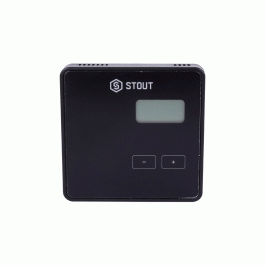 Проводной комнатный регулятор Stout R-10B чёрный