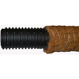 Труба дренажная ПНД 90 в фильтре из кокосового волокна (бухта 50 м.)