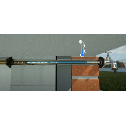 Незамерзающий сливной кран Meibes SEPP-Eis для стен от 135 мм до 500 мм. (201250)