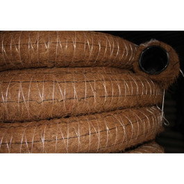 Труба дренажная ПНД 90 в фильтре из кокосового волокна (бухта 50 м.)