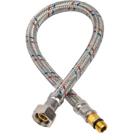 Гибкая подводка для воды Stout елочка M10 (18 мм) х ВР 1/2" длина 1200 мм