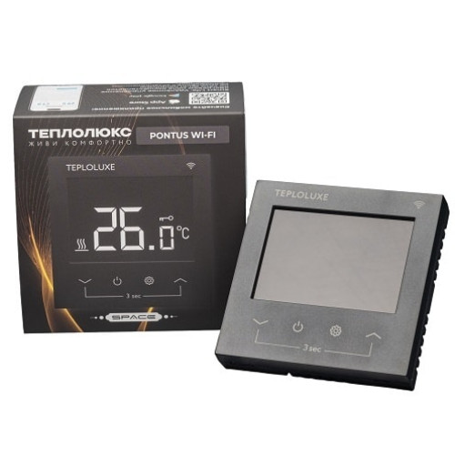 Терморегулятор электронный Теплолюкс Pontus черный Space
