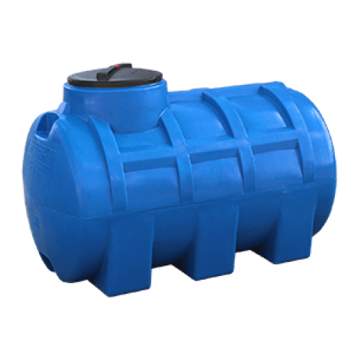 Бочка двухслойная горизонтальная пластиковая Sterh 500 литров (GOR_500)