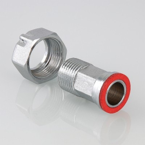Полусгон с НГ гайкой Valtec 1/2" наружная резьба арт.VTr.611.N.0004