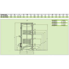 Бойлер стационарный DRAZICE OKC 750 NTRR/BP