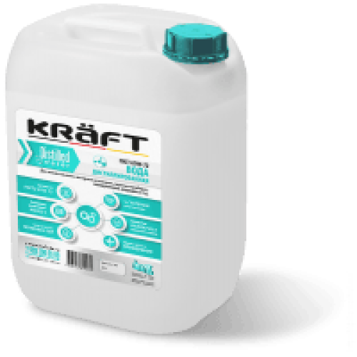 Дистиллированная вода для отопления Kraft канистра 20 литров