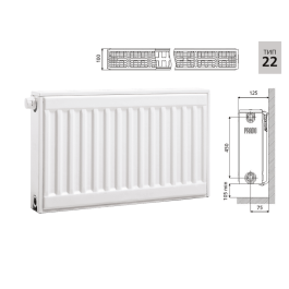 Радиатор стальной панельный Prado Universal Тип 22 (500x1600 мм)