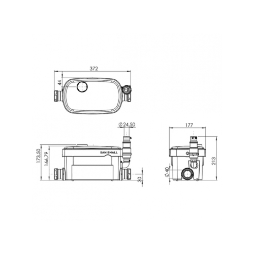 Насосная канализационная установка SFA Sanismall
