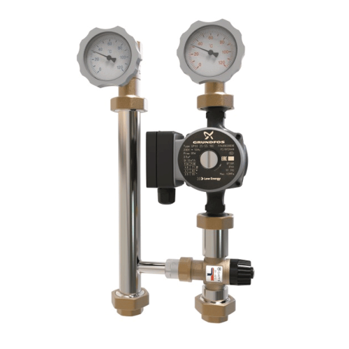 Насосная группа ПроксиТерм TK DN25 Classic без насоса с 3-х ходовым термостатическим клапаном