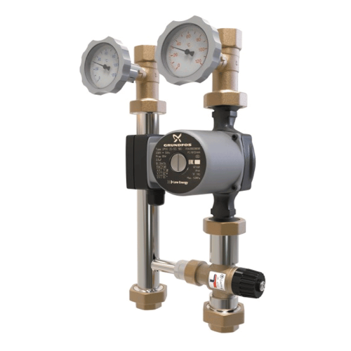 Насосная группа ПроксиТерм TK DN25 Classic без насоса с 3-х ходовым термостатическим клапаном