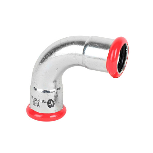 Колено 90° из оцинкованной стали MVI 35 мм