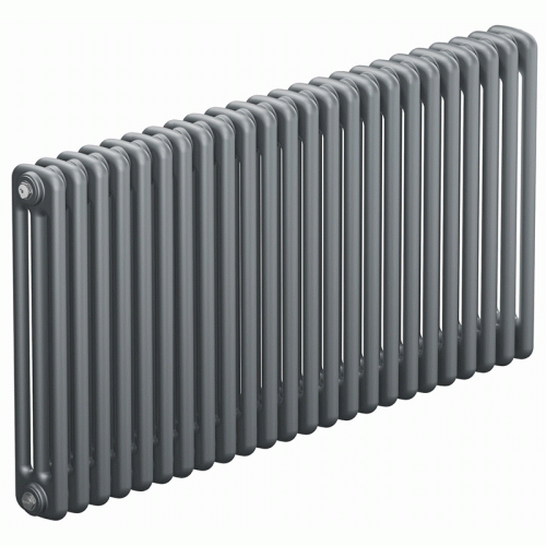 Трубчатый радиатор Rifar Tubog 3057 24 секции цвет титан боковое подключение